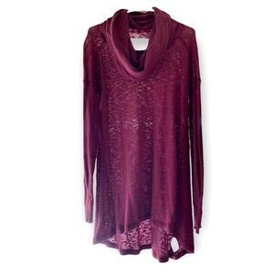 Maroon cowl neck sweater